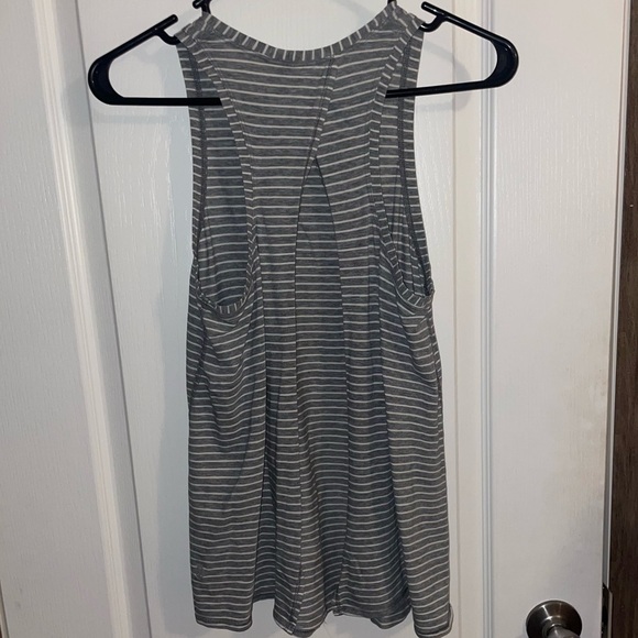Lululemon All Tied Up Tank Grey and White Striped Size Unknown (xsmall or small) - Picture 2 of 7